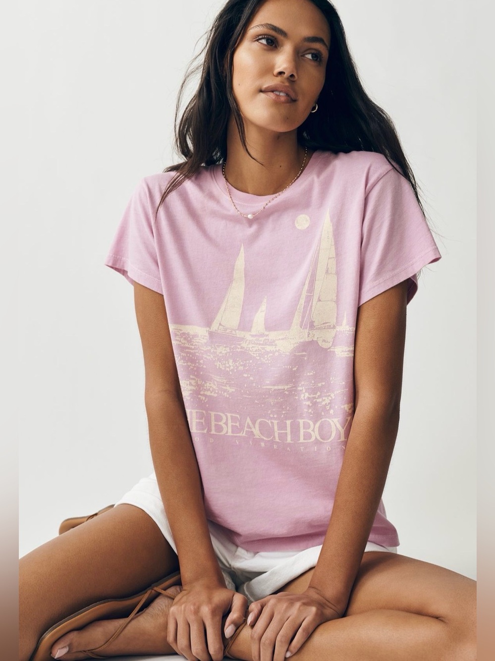 Anthropologie Letluv Beach Boys Cotton Tee